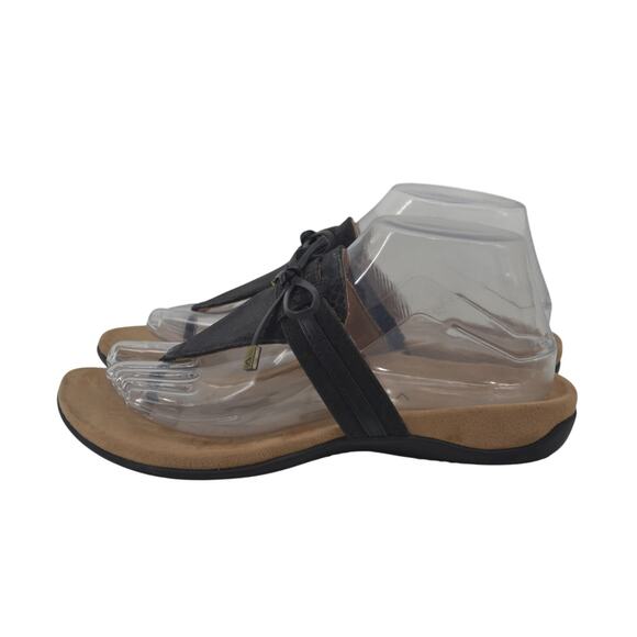 Vionic Amaya Women's Thong Sandals Bow Snake Embossed Size 7 - Picture 1 of 13